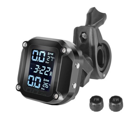 Motorsykkel Dekk Trykk Sensorer Motor TMPS Dekk Trykk Overvåking System 2 Hjul Dekk Ekstern Sensor