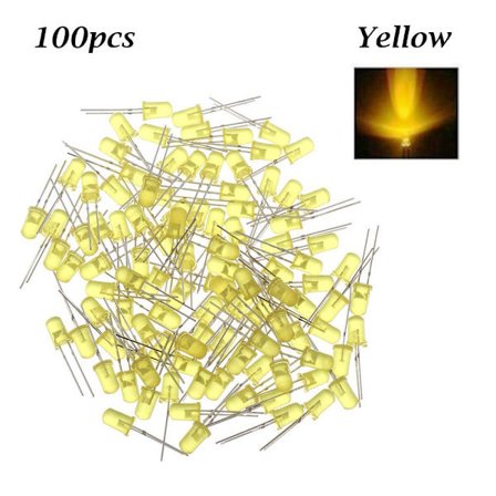 100 st 5mm LED Lamp Beads Assorted Kit 5mm LED Light GUL