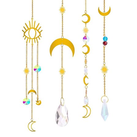 Hengende krystallpynt, krystallhengende pynt til hjemmet