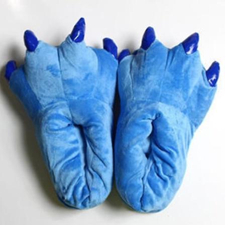 Halloween Cosplay Skor Animal Claw Monster Feet Tofflor Blue 40-43