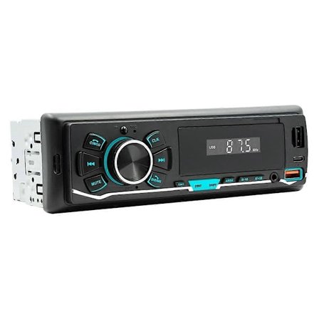Bilradio MP3 Afspiller Bluetooth Bil FM Radio, Type-C Dobbelt USB, TF, AUX, Stemmeassistent, Bilsystem Optagelsesafspiller