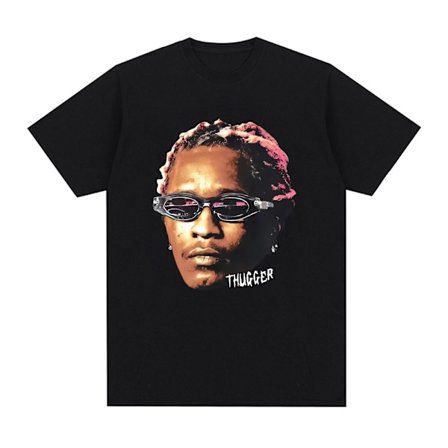 Rapper Young Thug Grafik T-shirt Mænd Kvinder Mode Hip Hop Vintage T-shirt