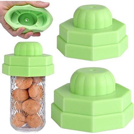 2 st universella vakuumförseglare i silikon, kompatibla med de flesta märken