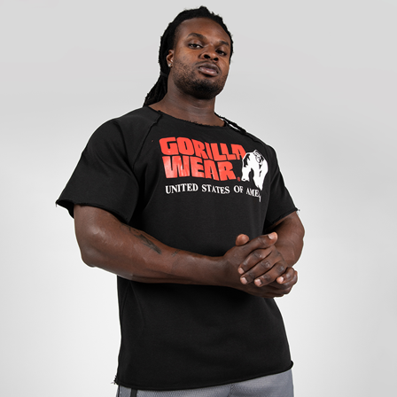 Gorilla Wear Classic Workout Top, Black