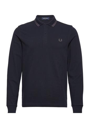 Ls Twin Tipped Shirt Blue Fred Perry
