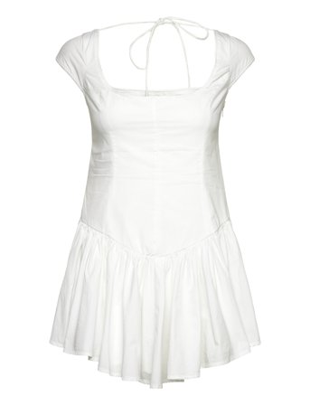 Monki Fit And Flare Mini Dress - White - 40