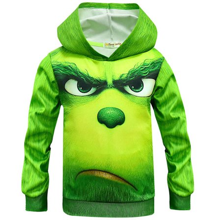 Grinch Print Sweatshirts Lasten joulupuserot lapsille