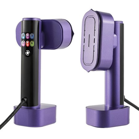 Steamstrykejern, fjerner rynker fra klær (lilla)