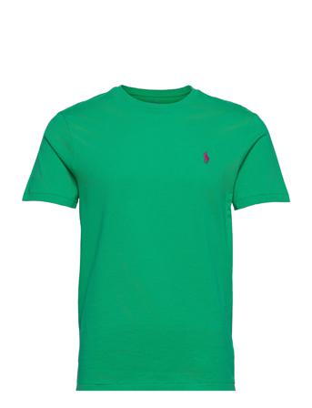 Custom Slim Fit Jersey Crewneck T-Shirt Green Polo Ralph Lauren