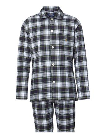 Plaid Flannel Sleep Set Blue Polo Ralph Lauren Underwear