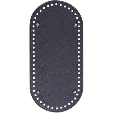 25x12x0,4cm Svart DIY Strikke Hekle Vesker Pu Lær Håndveske Bo