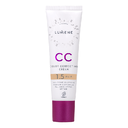 Lumene CC Color Correcting Cream SPF 20 Foundation Dam Beige 30ML