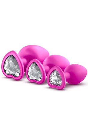 Luxe Bling Plugs Training Kit Pink Analpluggar paket - Blushme.se