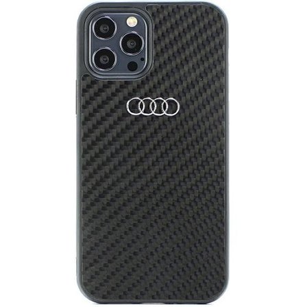 Audi Carbon Fiber iPhone 12/12 Pro 6,1" svart/svart hardcase AU-TPUPCIP12P-R8/D2-BK