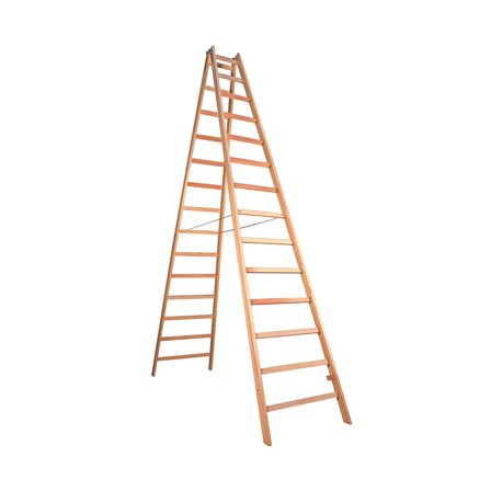 Trestige, 2x14 trinn, høyde: 3670 mm