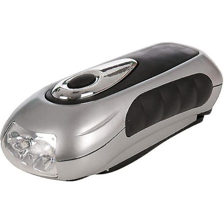 Håndsveiv lommelykt uten batteri, miljøvennlig, for camping, fotturer