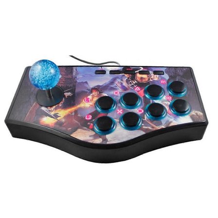 Retro Arkadspels Rocker Controller USB Joystick För Ps2//Pc/Android Smart TV Inbyggd Åtta