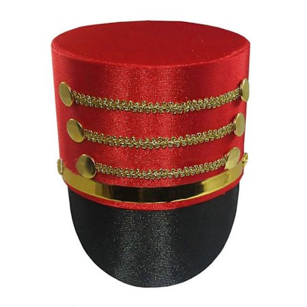 Nøddeknækkere Soldat Høj Hat Sceneoptrædener Hat Varm Behagelig Hat Til Julefester Hvid