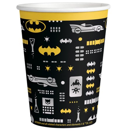 Batman Pappersmugg 8-pack - Batman Kalas Dekoration - Kalaslagret.se