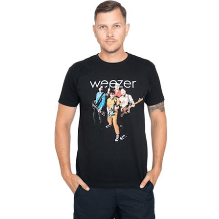 Weezer Unisex Adult Band Bomull T-shirt XL Svart Black XL