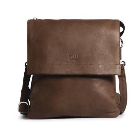 Still Nordic Anouk Messenger Skindaske Brun, unisex Skuldertasker, Størrelse: ONE Size