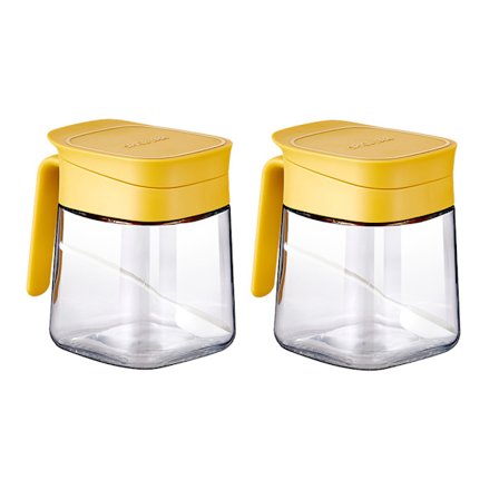 Glasskryddburkar Fuktsäker kryddförvaring med sked, 300 ml