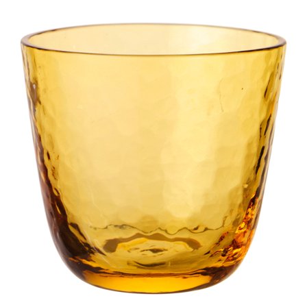 Broste Hammered juomalasi, keltainen