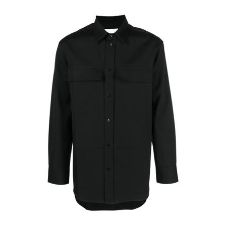 Jil Sander, Shirts Zwart, Heren, Maat:L