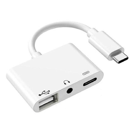 3-i-1 Type-c Hovedtelefon Adapter Professionel Type-c Adapter Laptop Telefon Adapter[D]