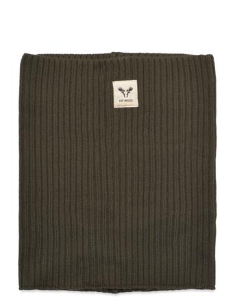 Fm Rib Tube Accessories Scarves Neckwarmers Khaki Green Fat Moose