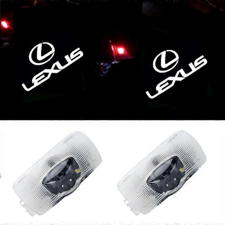 2 stycken är tillämpliga på Lexus LS RX ES IS LX Lexus Dörrprojektions Atmosfärslampa