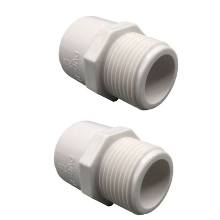 2 STK Rørfitting Adapter Connector Kobling