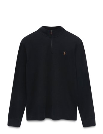 Polo Ralph Lauren Estate-Rib Quarter-Zip Pullover - Black - S
