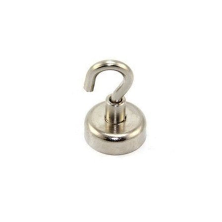 Magnet Expert Ltd Kraftig neodym N42 magnet med krog Styrke 11 kg Diameter 20 mm