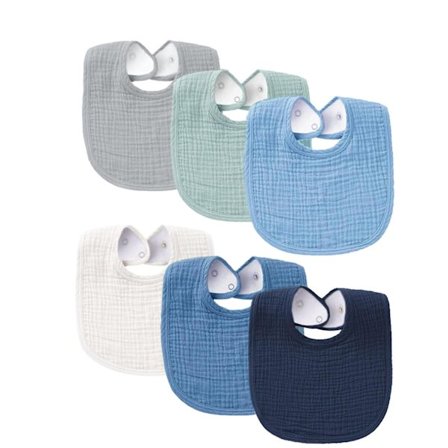 Bebis haklapp, lämplig för nyfödda, tillverkad av mjuk bomull, mycket absorberande, andningsbar och lämplig för både pojkar och flickor.