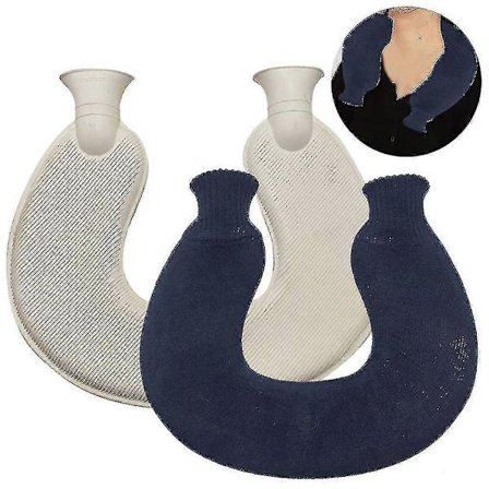 U-formet varmeflaske for nakke og skuldre, varmtvannsflaske FARGE 3