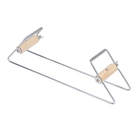 Ruostumattomasta teräksestä valmistettu erittäin leveä helmikangaspuut DIY manuaalinen helmien valmistus opettavainen lelu lapsille, hopeanvärinen