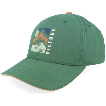 Picture - Verde adjustable Gorra - Wakopa Smoke Pine Green Adjustable @ Hatstore