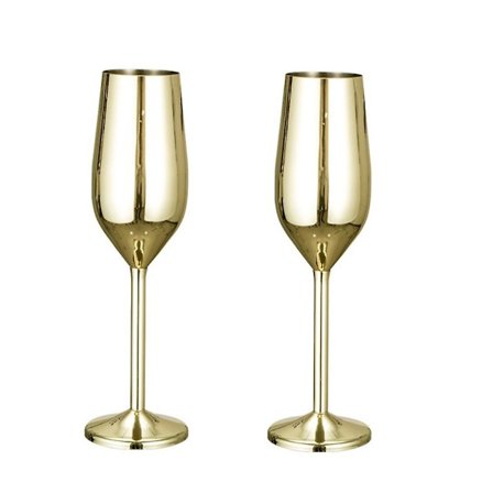 Vinglas i rostfritt stål, champagneglas, cocktailglas, metallvinglas, bar, oförstörbart vinglas