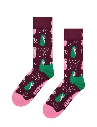 Virgo Sock Burgundy Happy Socks