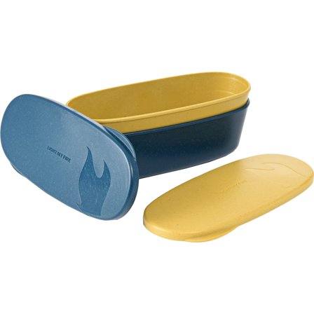 Light my fire SnapBox oval 2 stk. musty yellow / hazy blue