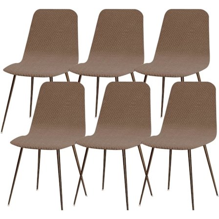 Skandinaavinen joustava tuolinpäällinen, 6 kpl, moderni pestävä ruokatuolin päällinen, universaali keittiötuolin päällinen, koti keittiö D