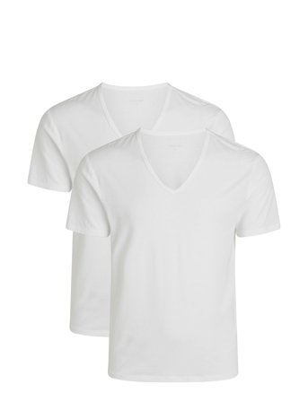 URBAN QUEST | 2-Pack Men Bamboo V-Neck Undershirt | S