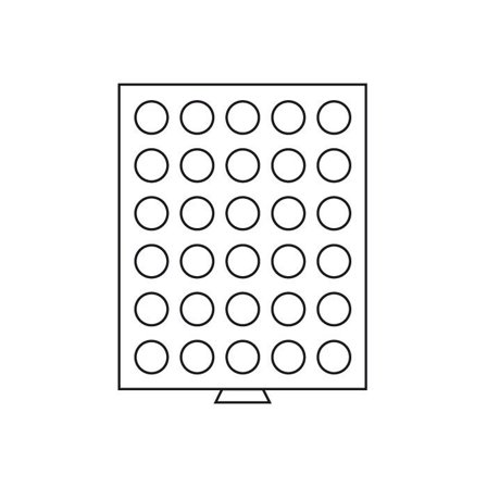 Leuchtturm møntboks - Rund - 30 rum - Max diameter 36 mm