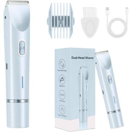 Vandtæt 2-i-1 Damerbarbermaskine, IPX7, Type-C Opladning