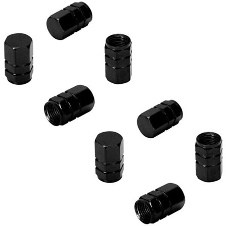 8 stk. Sort Aluminium Ventilhætte til Bil og Cykel