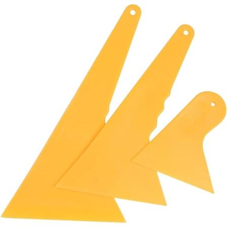 Basics Plast Flexibla Spackelknivar Spackelskrapa Limspridare Engångsspridare för Tapning av Gipsväggar Väggmålning 3-pack