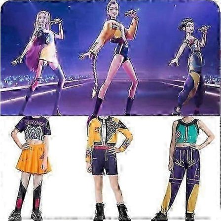 Kpop Demon Hunters Rumi Cosplay -asu Mira Zoe Halloween -karnevaalivaatteet Mira 150cm Mira 150CM