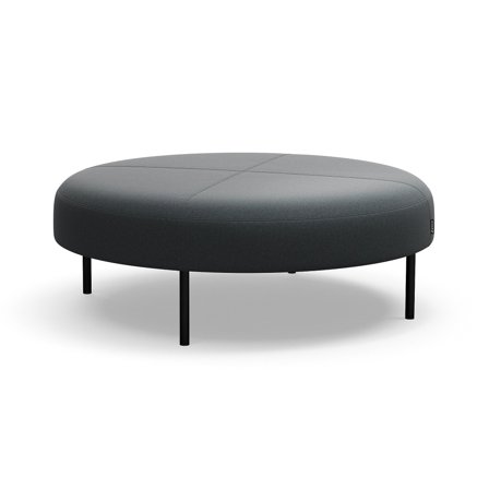 Hocker, VARIETY, Ø 1200mm, Stoff Pod CS, anthrazit