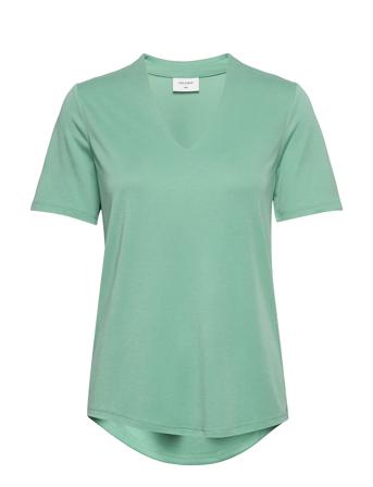 Fqyr-Ss-Bl T-shirts & Tops Short-sleeved Grønn FREE/QUENT